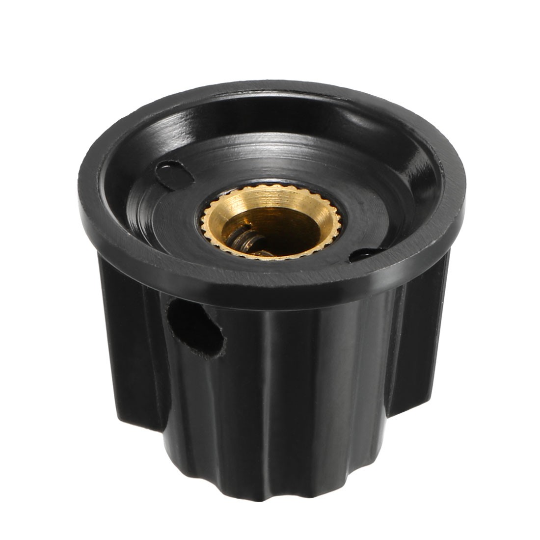 10Pack 6mm Insert Shaft 20x24.5mm Plastic Potentiometer Rotary Knob Black