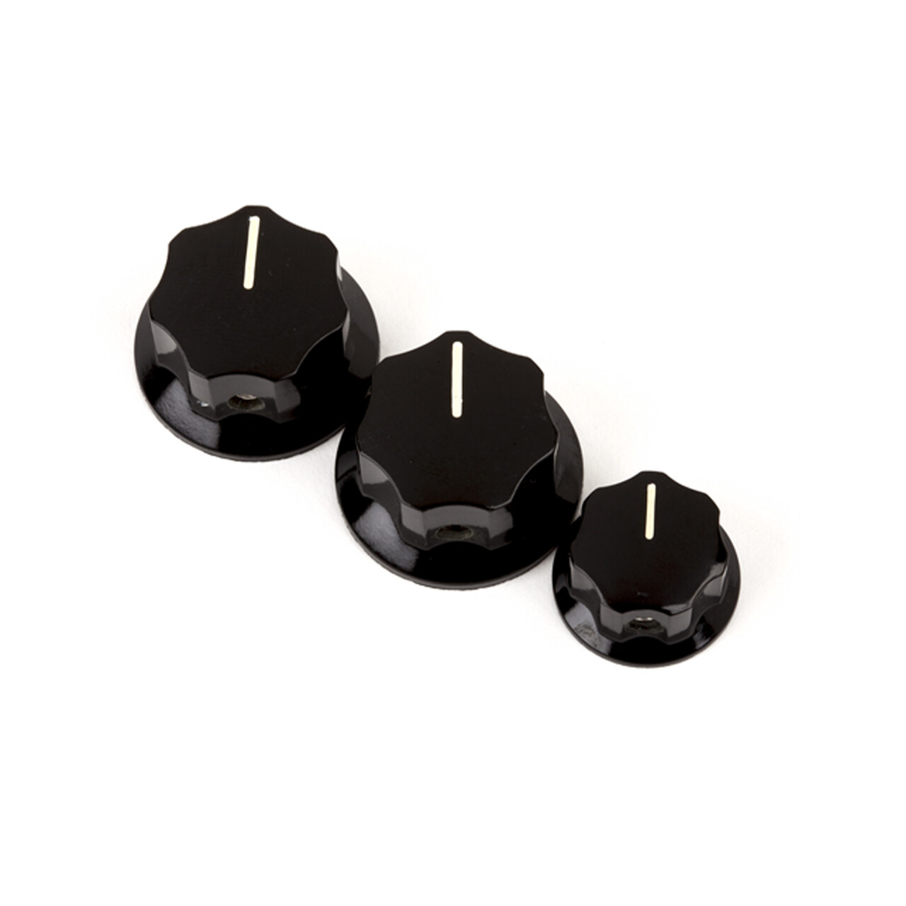 Fender Jazz Bass Volume/Tone Knobs in Black