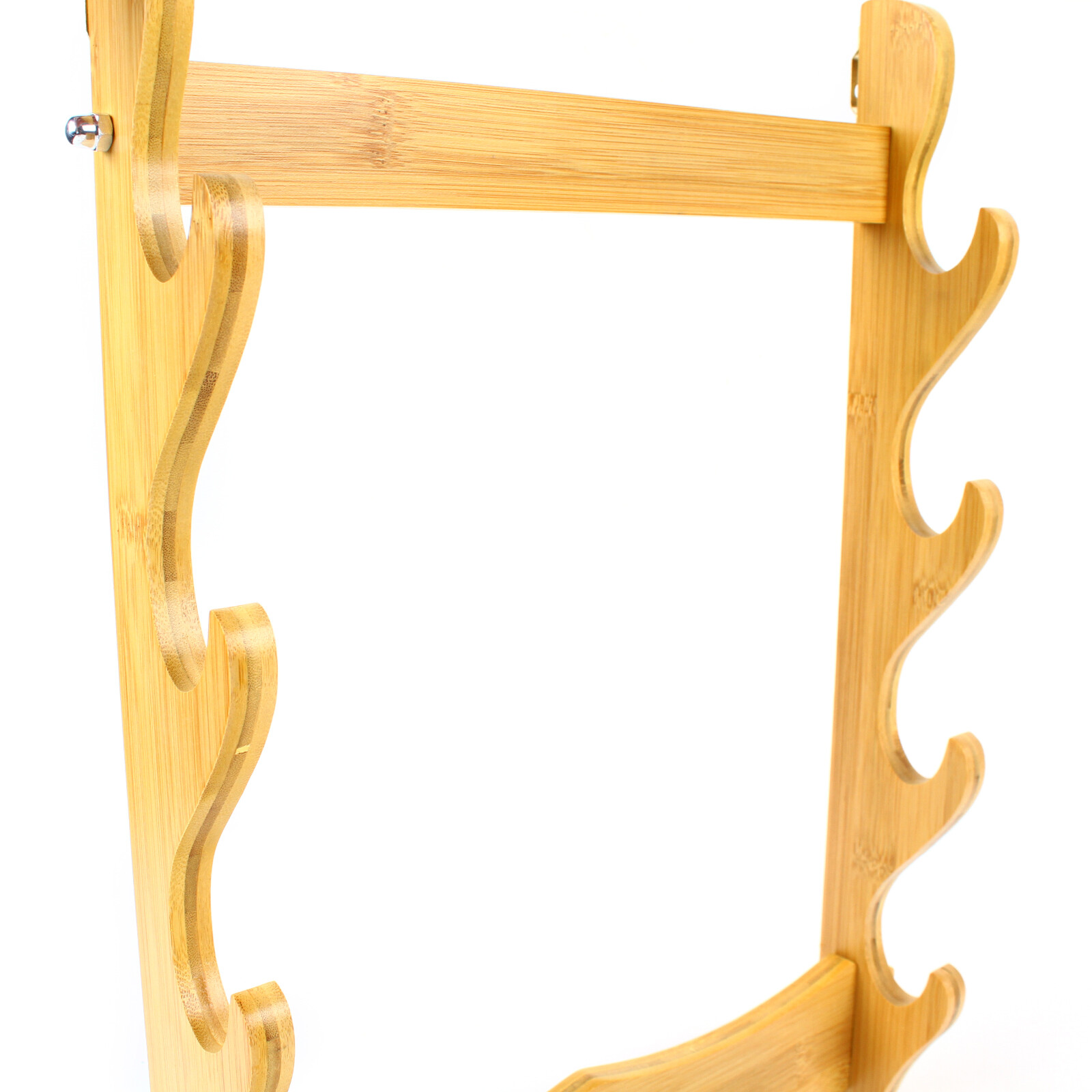 4-Tier Wall Mounted Samurai Sword Holder Katana Stand Flute Display Stand Rack