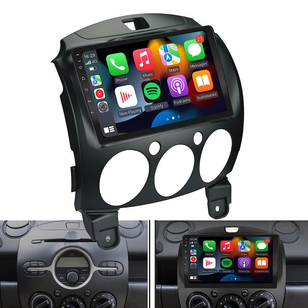 For Mazda 2 2007-2014 Carplay Car Stereo Radio Android 13.0 GPS Navi WIFI 2+32GB