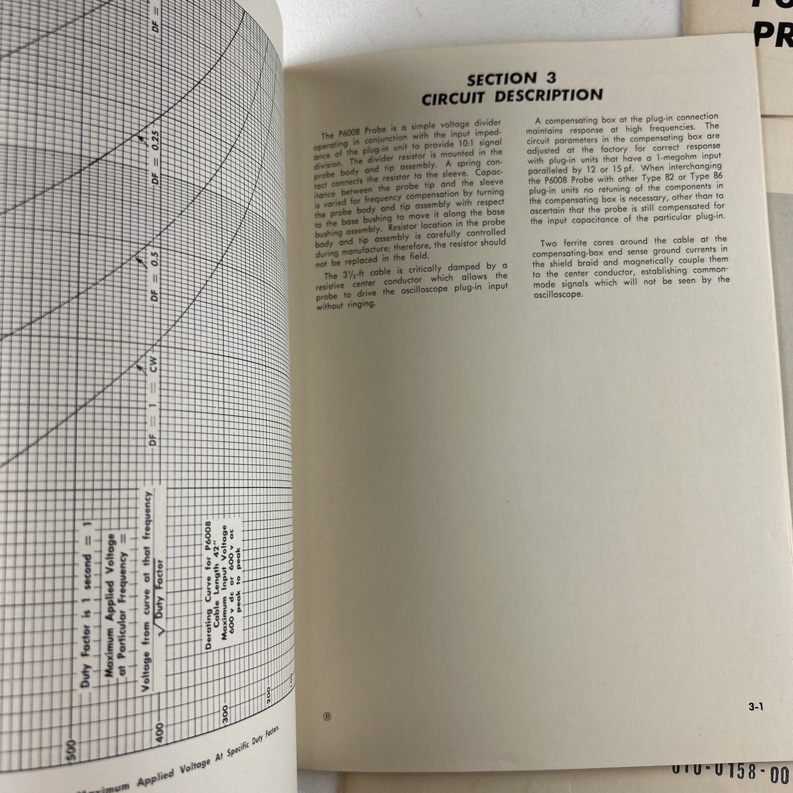 Tektronix P6006 & P6008 Probe Instruction Manuals