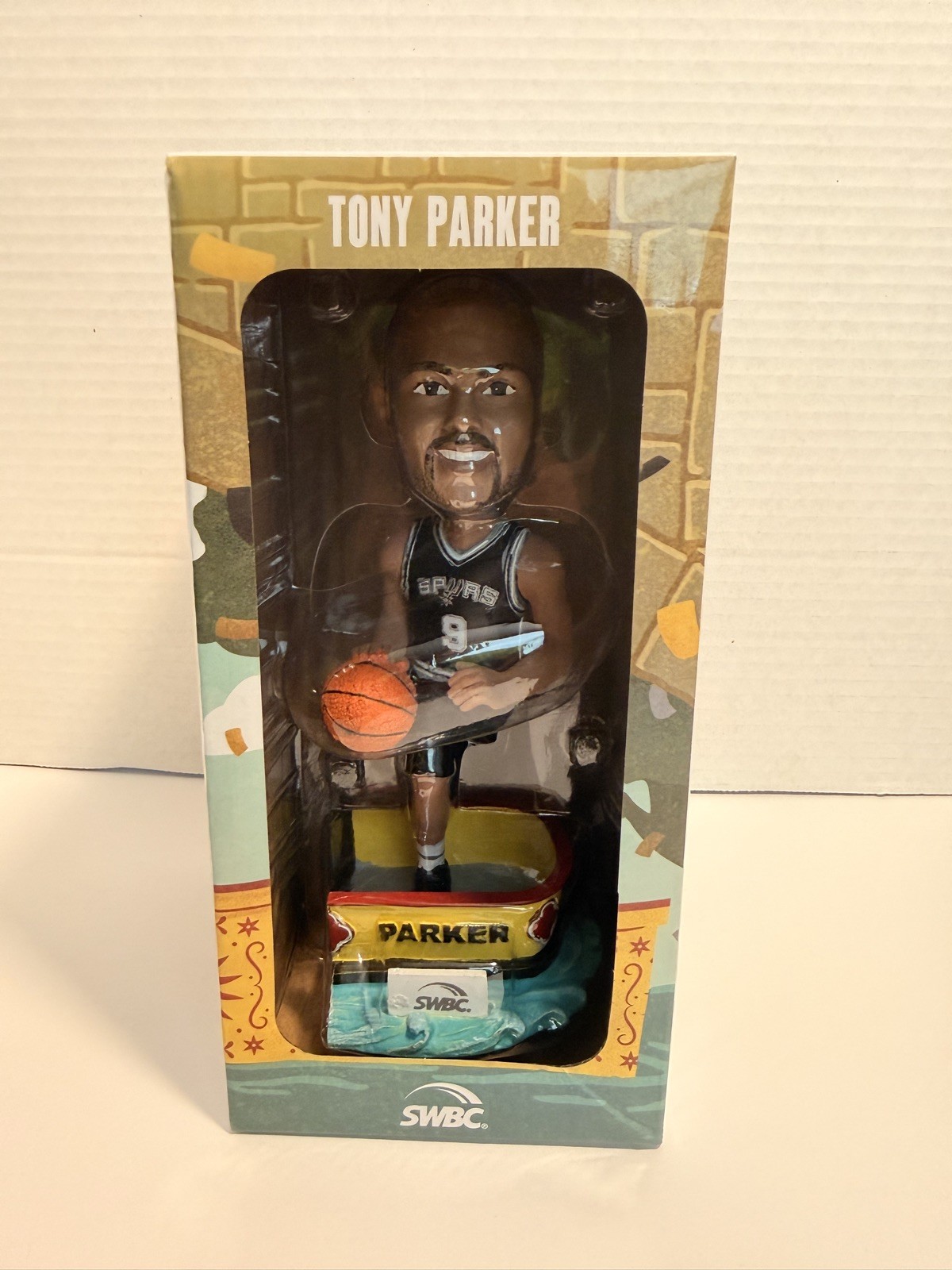 San Antonio Spurs Tony Parker Championship Bobblehead 50th Anniversary New