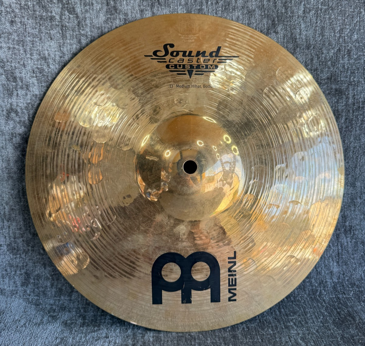 Meinl 13" Soundcaster Custom Medium Hi-Hat Bottom Cymbal B12 Bronze