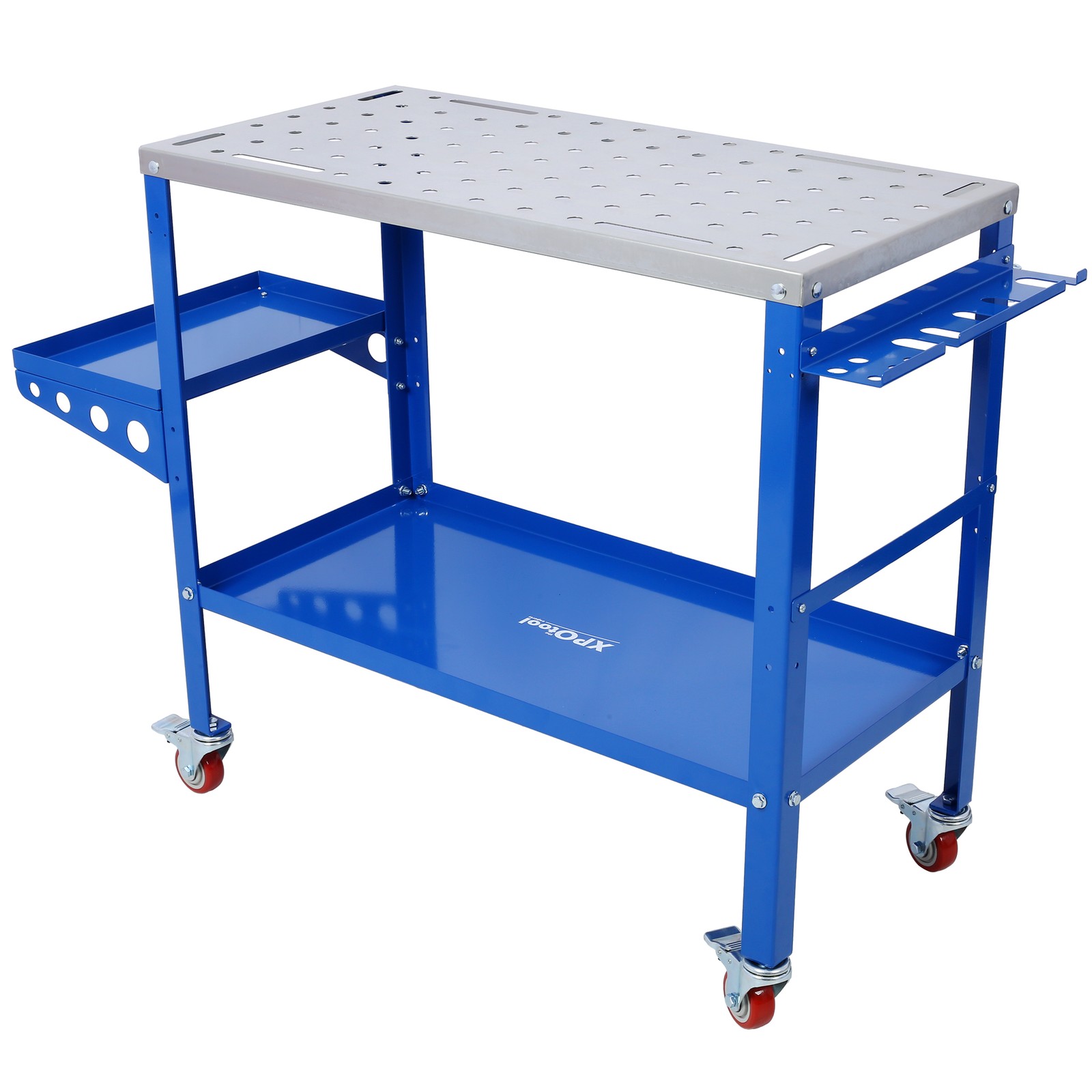 Foldable Steel Welding Table Adjustable Angle & Height 1200lbs Capacity 36"x18"