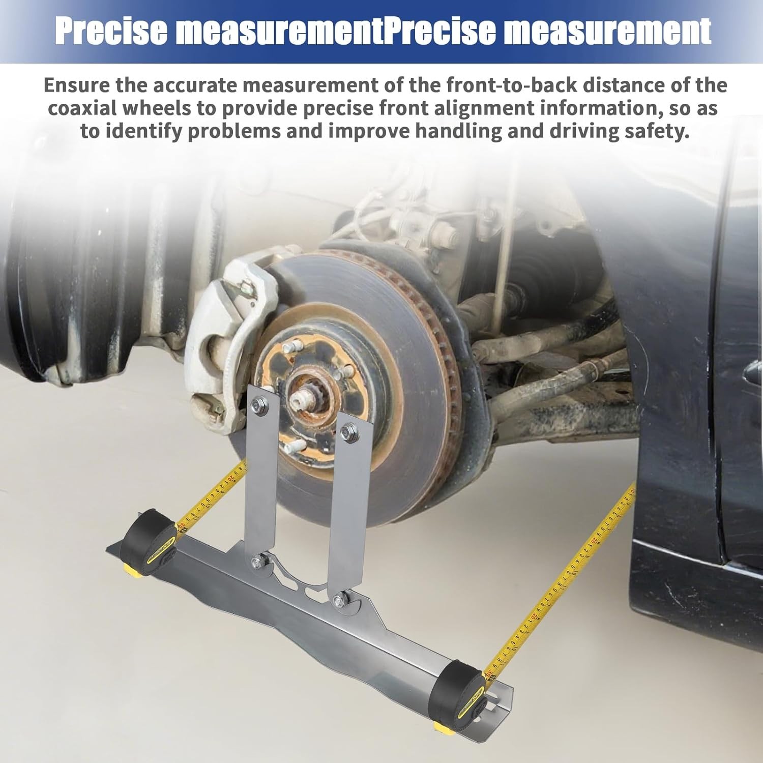 Versatile Wheel Alignment Tool with Measuring Tapes - Perfect for ATVs & Trucks