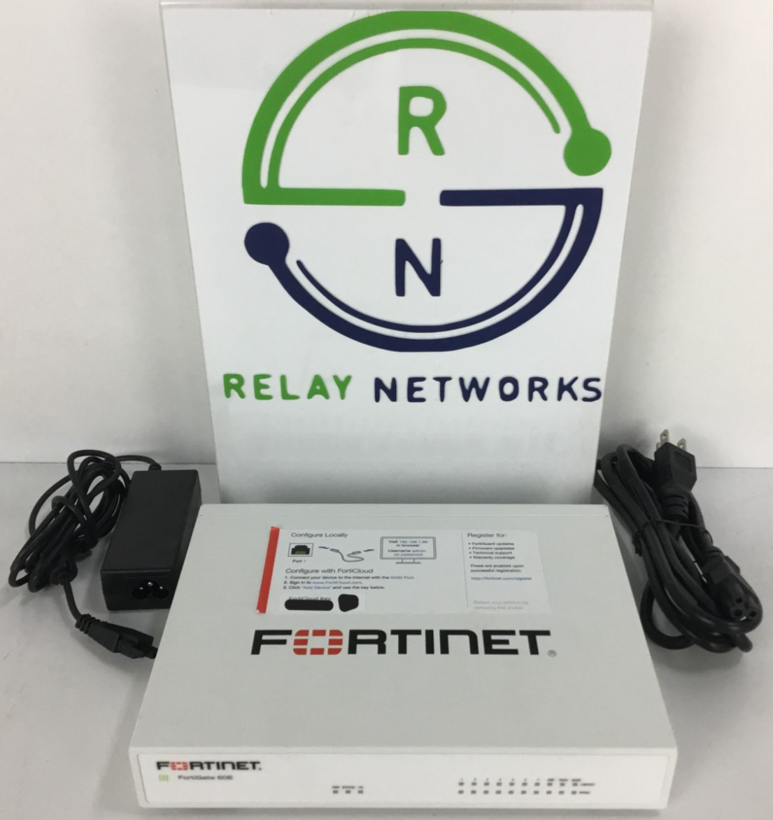 LOT OF 4x  Fortinet FG-60E Fortigate-60E Firewall with power adapters