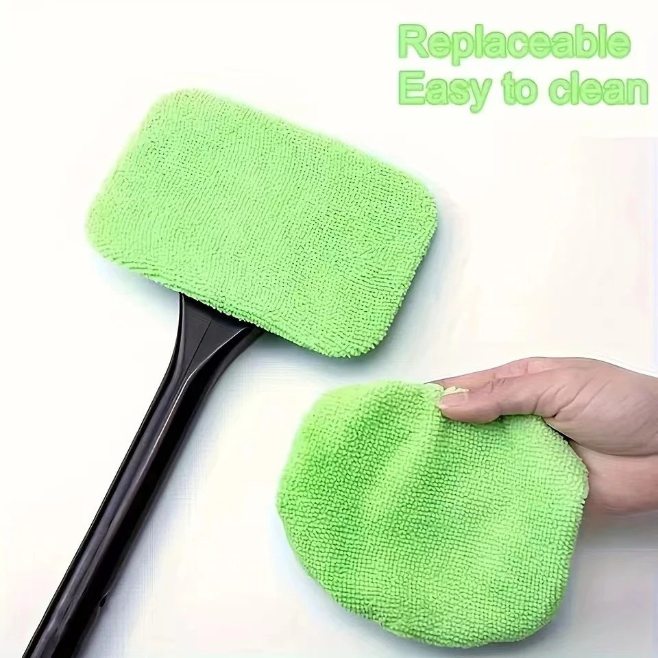Car Window Cleaner Brush Windshield Cleaning Tool Long Handle Glass Wiper