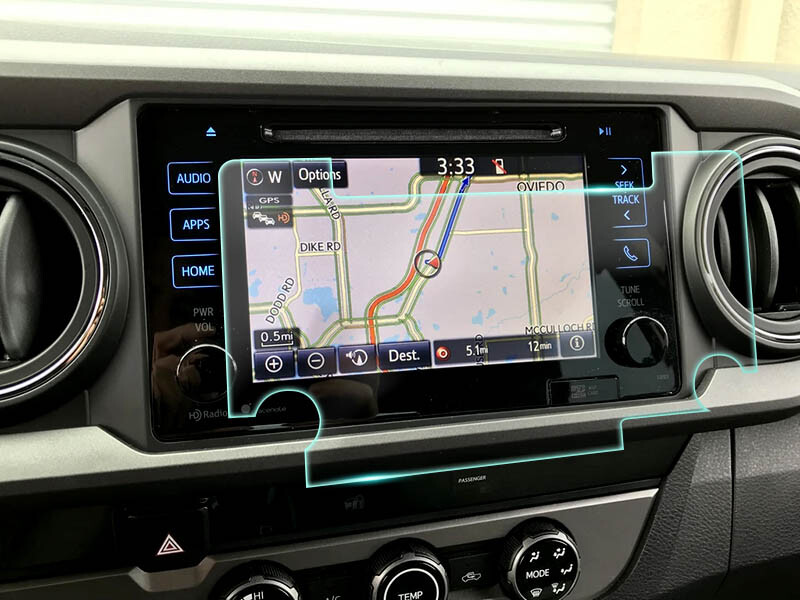 Crystal Clear Screen Protector for 2017 Toyota Tacoma 7 inch Navigation