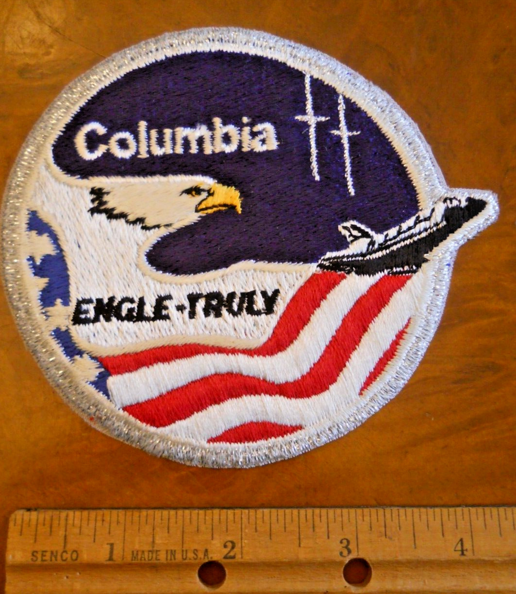 NASA 4" STS-2 SPACE SHUTTLE COLUMBIA MISSION PATCH (NEW WITHOUT TAGS)