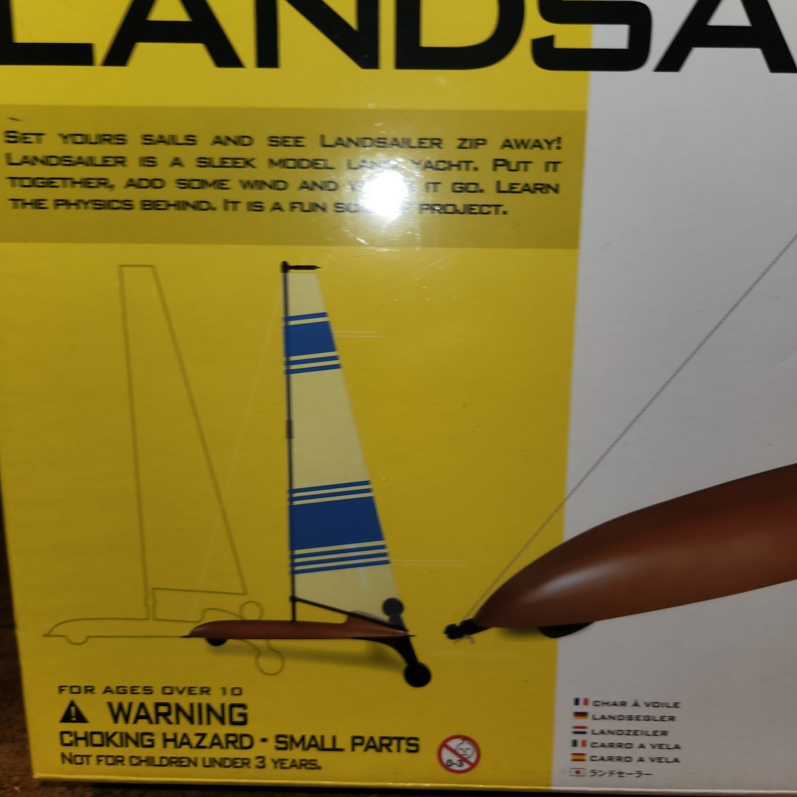 TOYSMITH 4M Wind Powered Landsailer Kit NEW Sealed Box