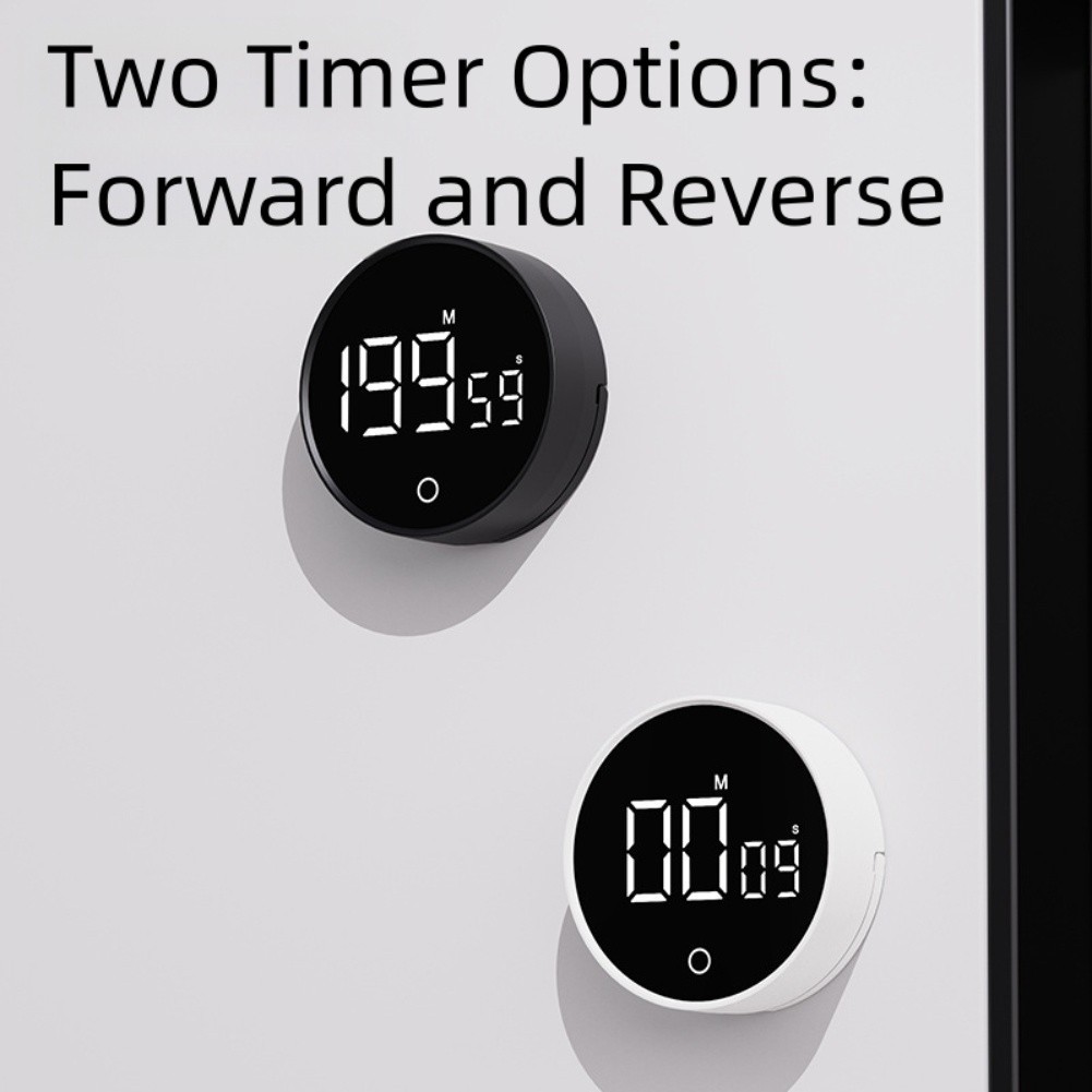 Kitchen Magnetic Digital Visual Timer 60 Minute Countdown Large LED Screen