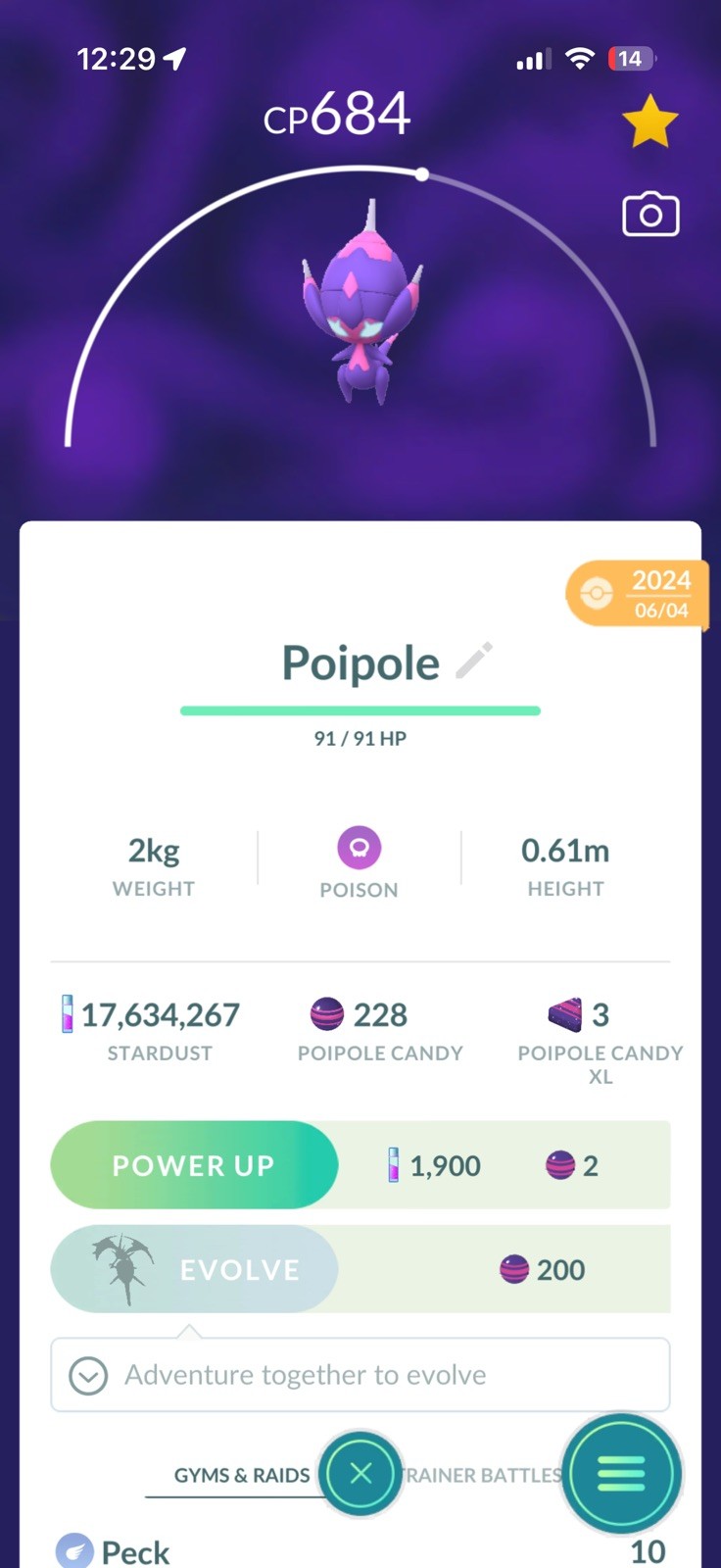 Poipole - Pokémon Trade Go