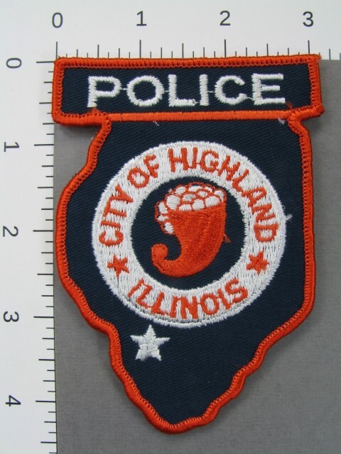 Illinois CITY of HIGHLAND POLICE Patch Madison Co Sister City Sursee Switzerland