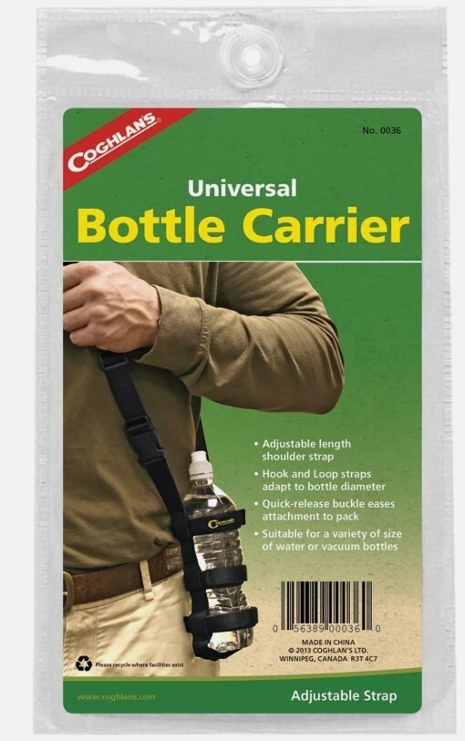 Coghlan's Universal Bottle Carrier w/ Adjustable Strap 0036