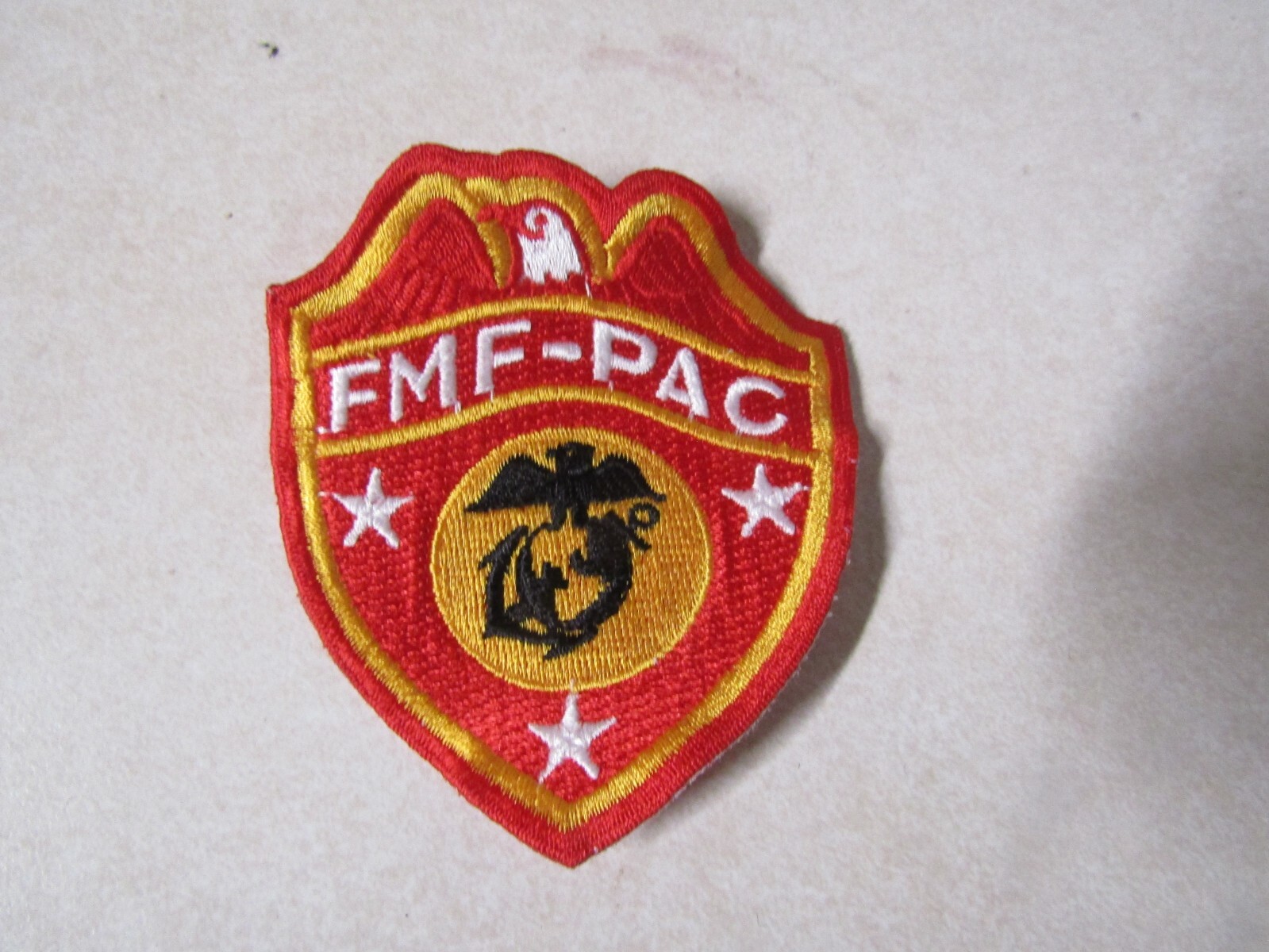 MILITARY PATCH OLDER USMC FLEET MARINE FORCES PACIFIC HEADQUARTERS FLEET
