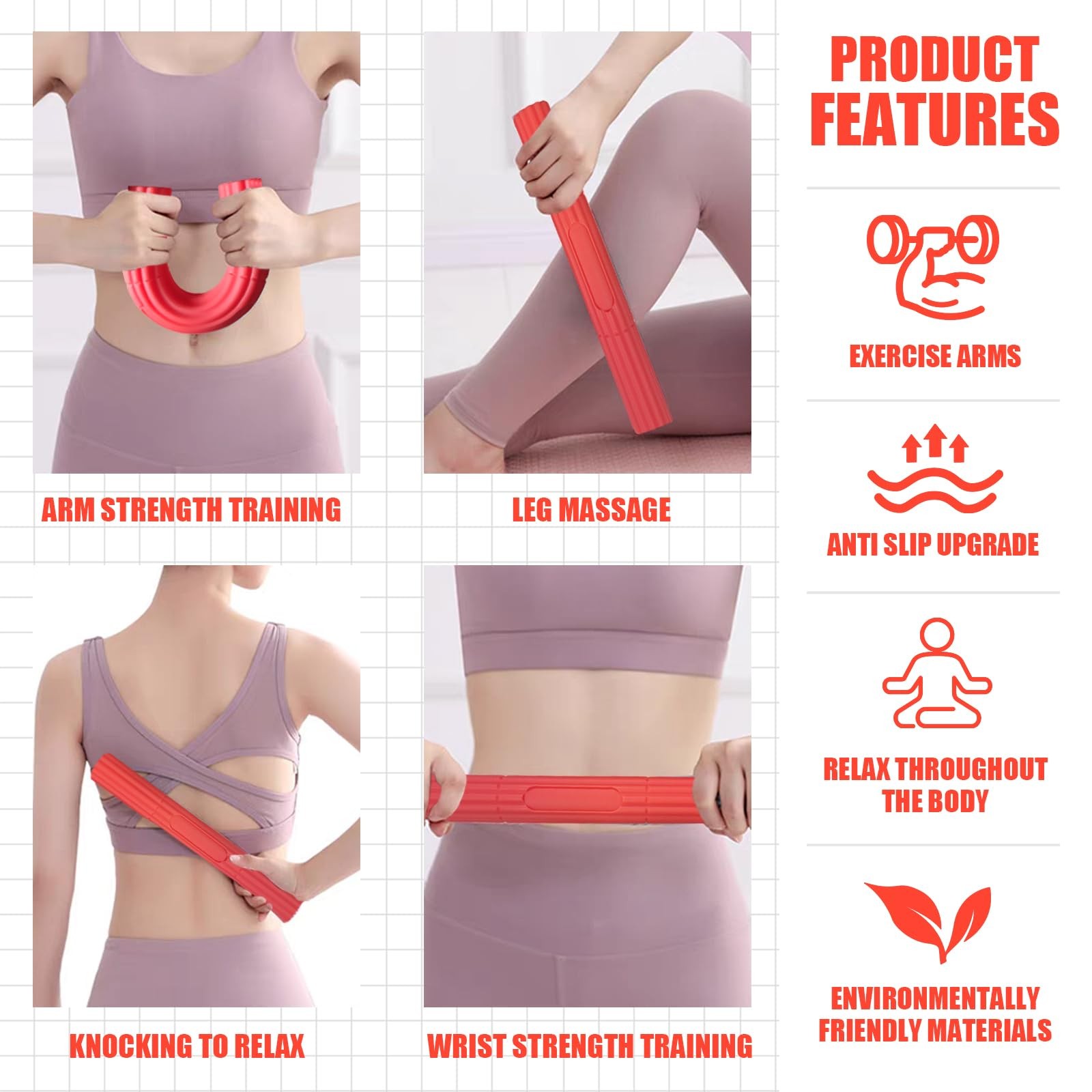 Flex Therapy BarResistance Bar Used to Relieve Pain in the Wrist Elbow and Fo...