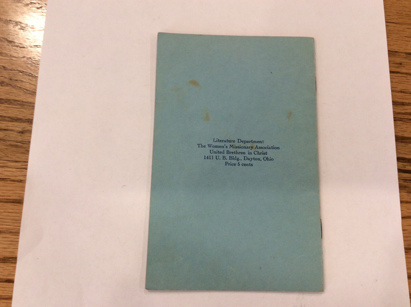 Three & Thirty Missionary Games Booklet Compiled By Florence E Clippinger