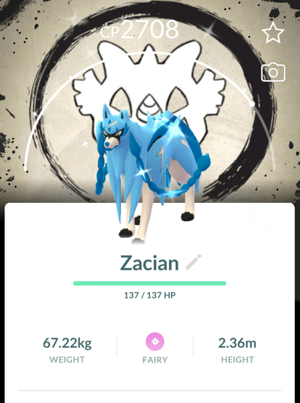 Pokémon Shiny Zacian Special Background Go Fest 2026 - GO Read description