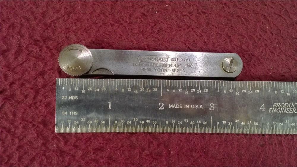 VINTAGE GERNERAL HARDWARE MFG NO. 209 GAP FITTING TOOL