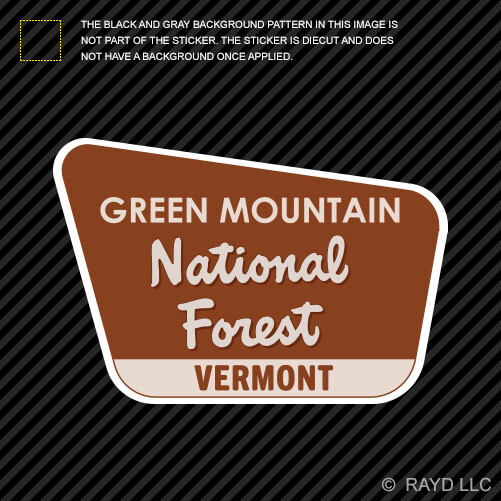 Green Mountain National Forest Sticker Die Cut vermont vt camping hiking explore