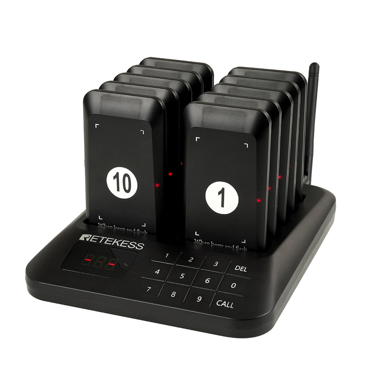 TD157S Restaurant Pager System,Pagers For Restaurant 10 Beepers For Food Truck