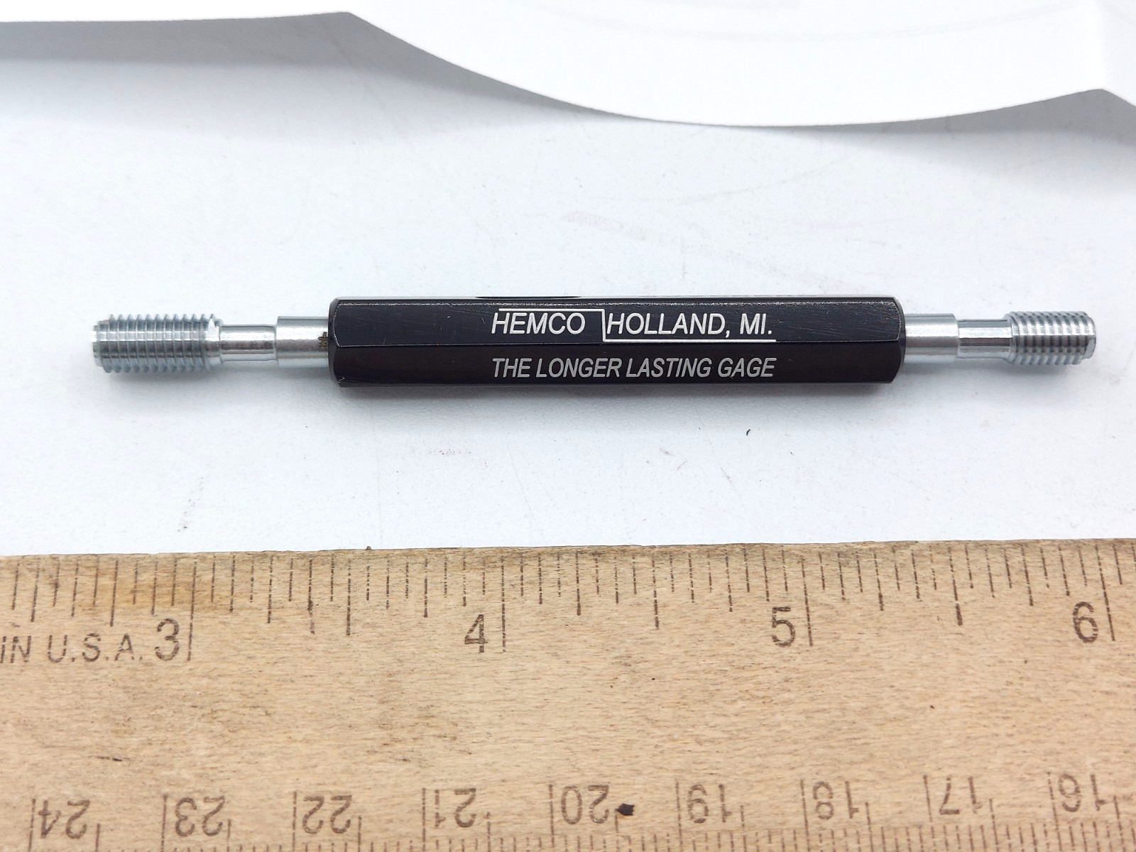 HEMCO #8-32 UNC-2B STI Thread Plug GAGE GO NO GO P.D. = .1843 & 0.1872 **NEW**