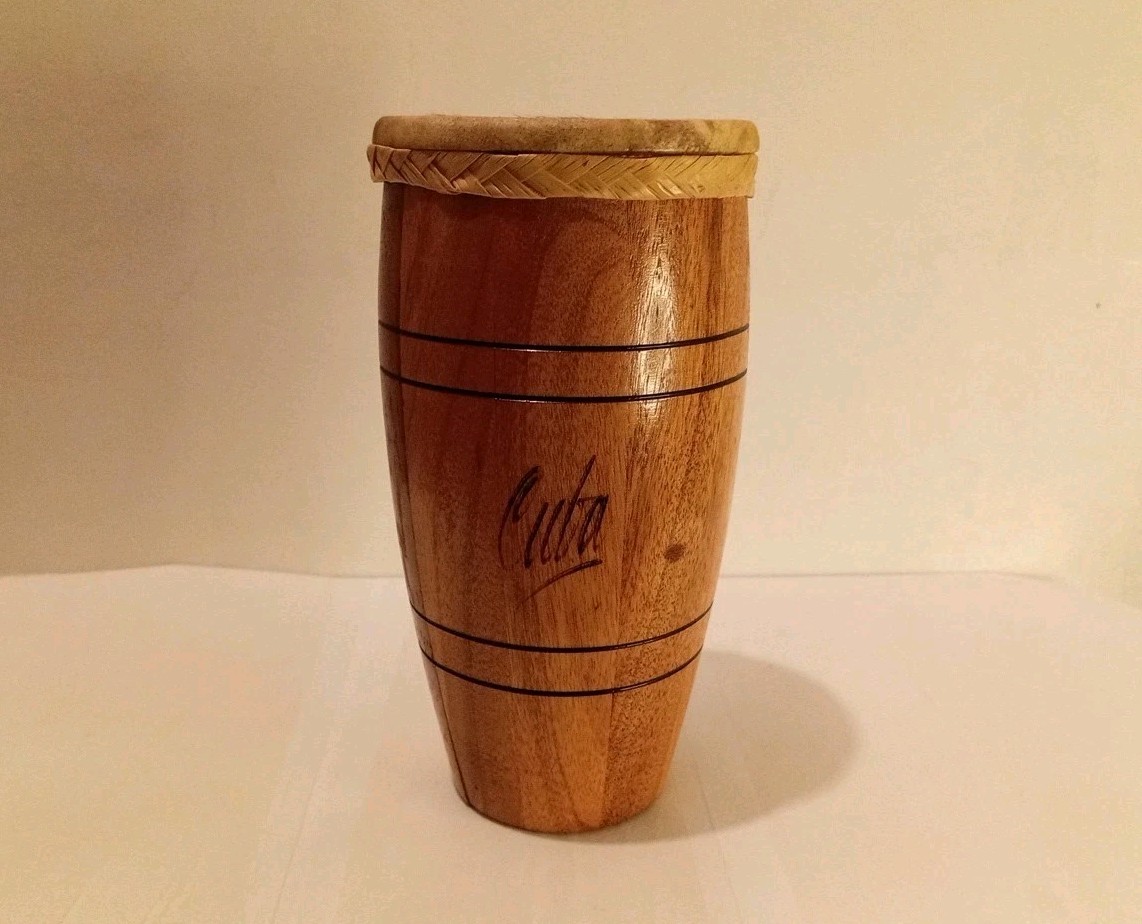 Drum Cuban Mini Style Bongo Handmade Decorative Souvenir Small Djembe gift idea
