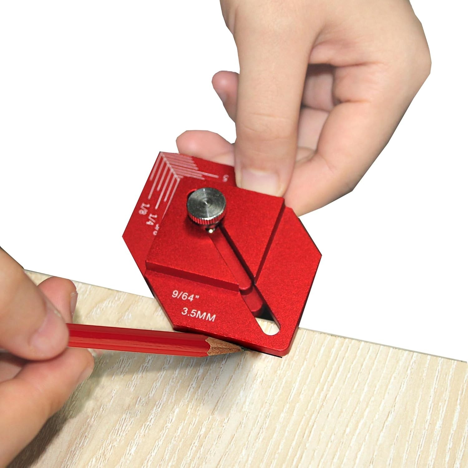 Trim Carpentry Tools,9/64'' Aluminum Alloy Trim Measurement Tool,High Precision