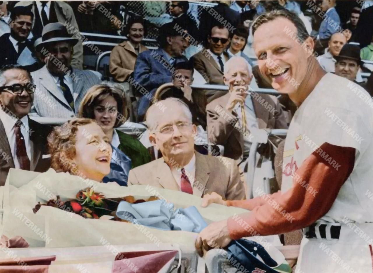 GW753 Stan Musial St.Louis - Mrs. Spink 8x10 11x14 16x20 Colorized Photo