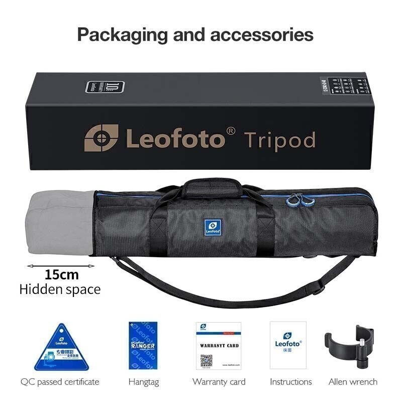 Leofoto LVM-323C+BV-10 Carbon Fiber Video Tripod Kit with 75mm Bowl
