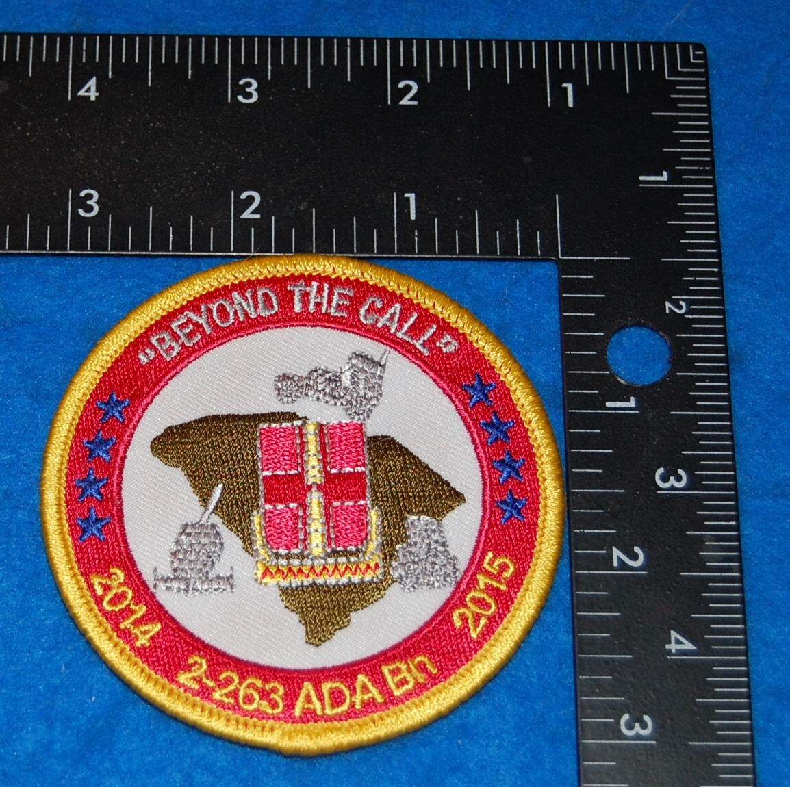 US Army Beyond The Call 2014 2015 2-263 ADA Bn Embroidered Patch