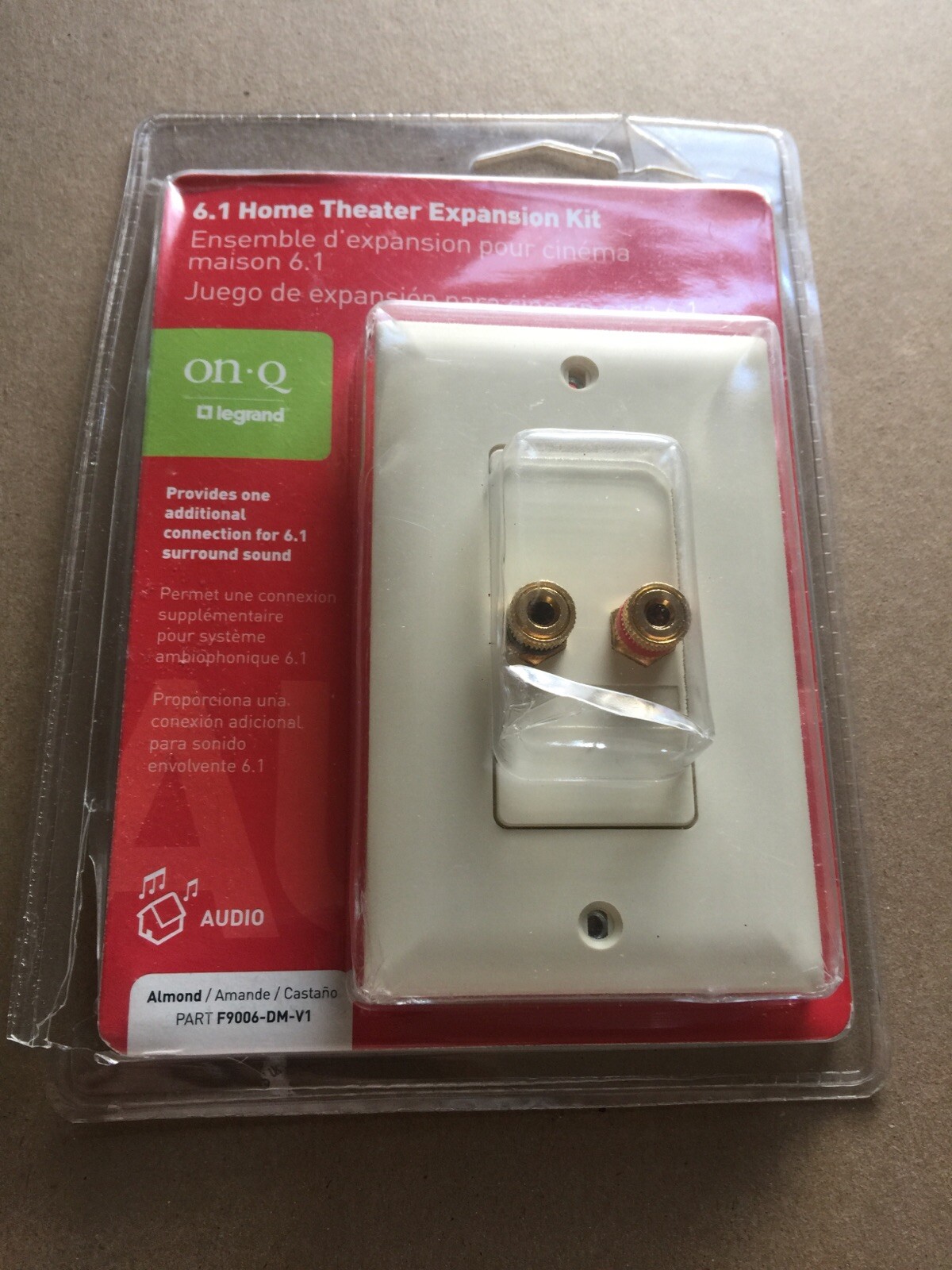 OnQ Legrand 6.1 Home Theater Expansion Kit *ALMOND* (Part# F9006-DM-V1) L1