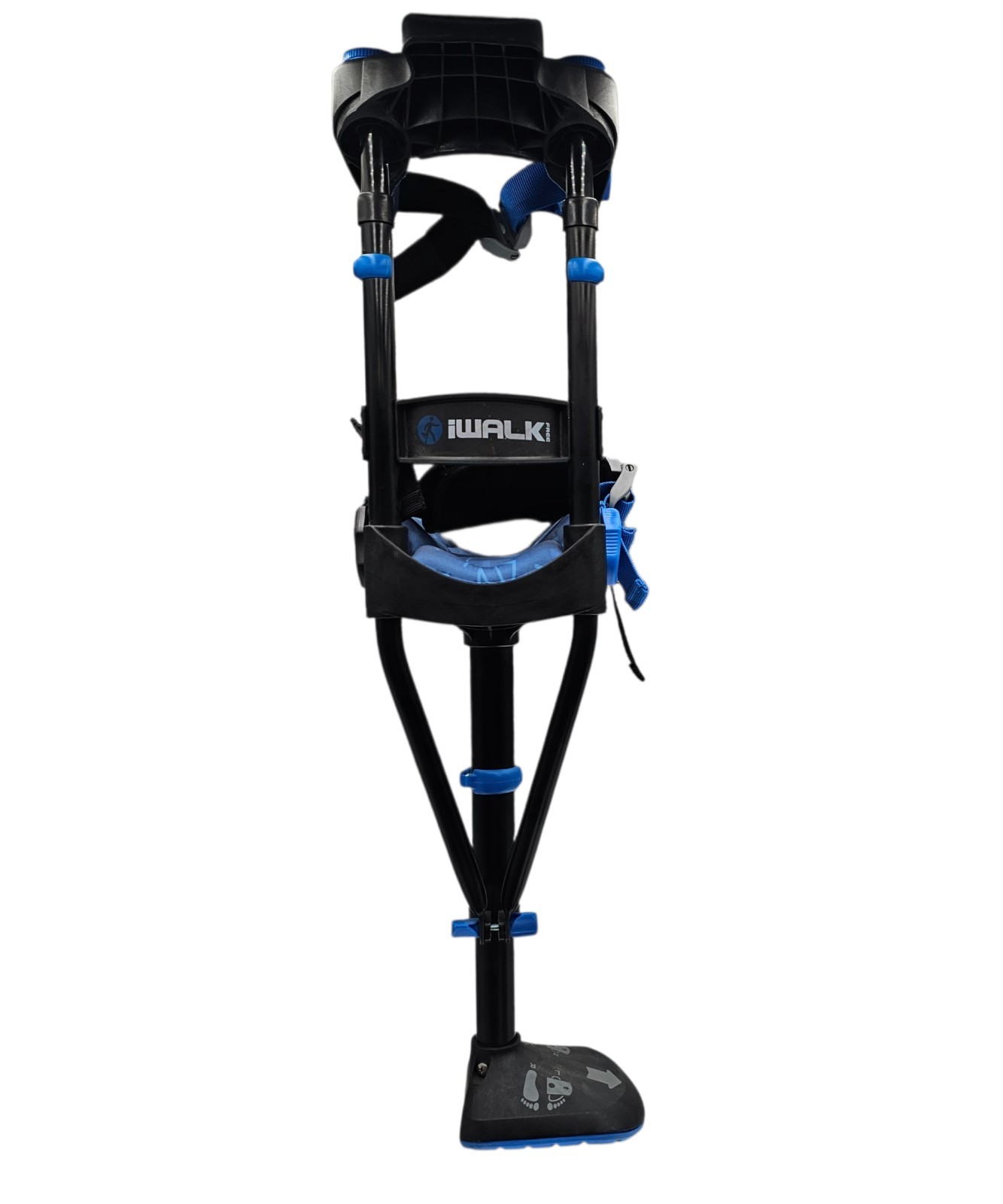 iWALKFree 3.0 Hands Free Crutch Mobility Aid For Leg Injuries Recovery Vibram