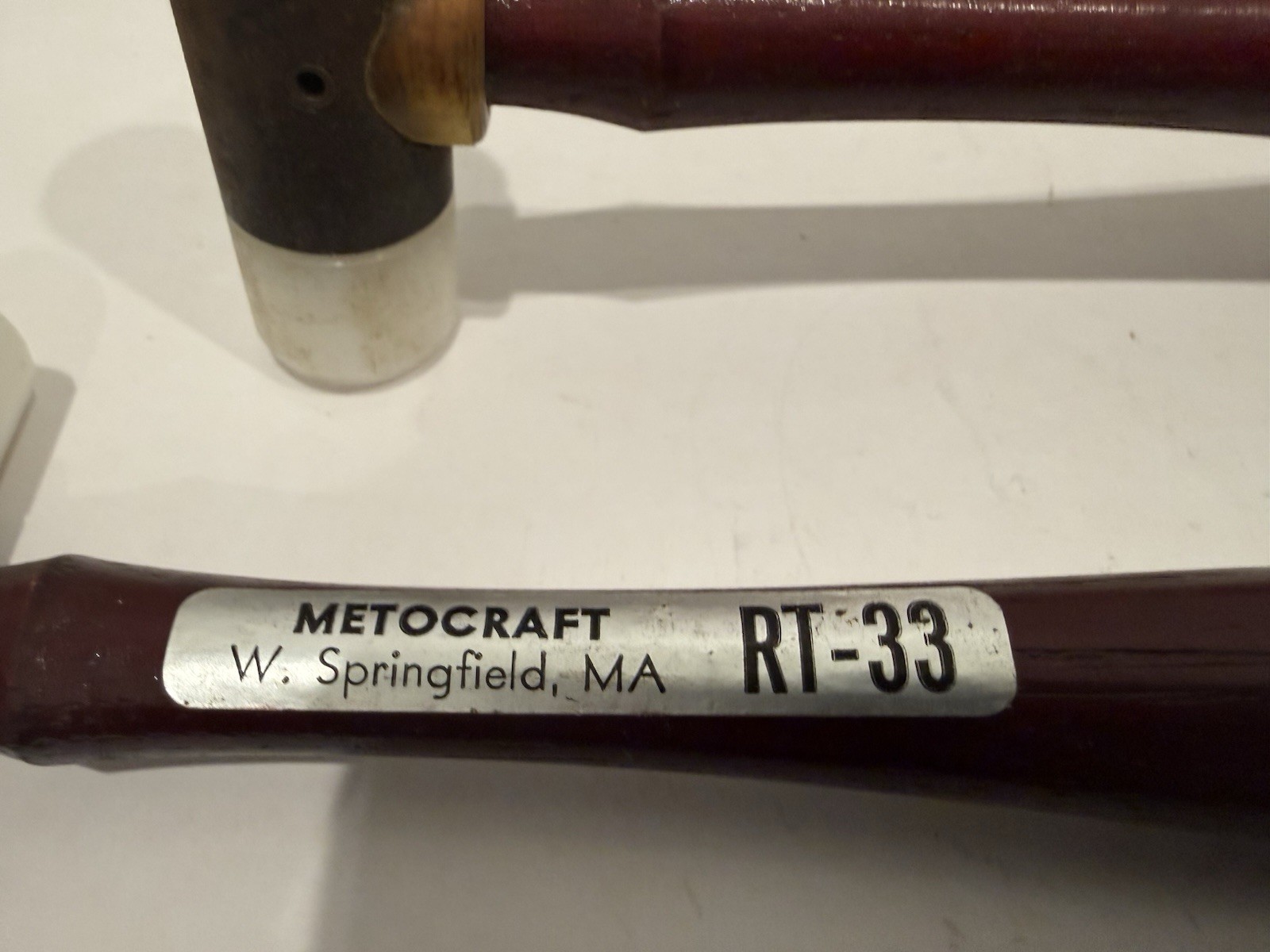 New Qty (2) Metocraft RT-33 Soft Face Hammersl, 5 Ounces