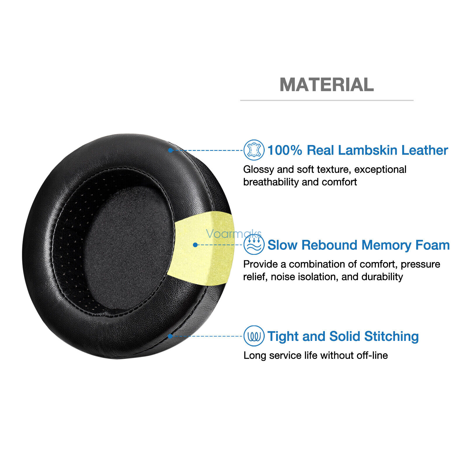 Replacement Sheepskin Ear Pads For Hifiman SUNDARA HE500 300 350 HE3 5 6 HE-4XX