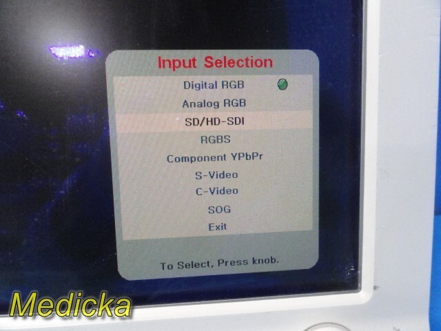 Stryker 26" Vision Elect HDTV Surgical Monitor Ref 240-030-960 W/ PSU ~ 33594