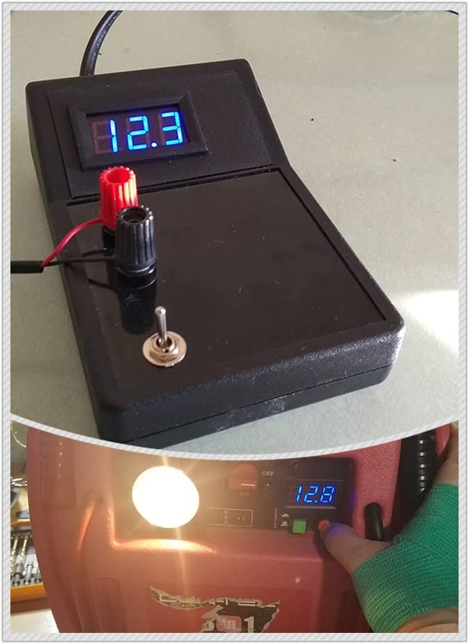 5 PCS DC 5120V Mini Voltmeter Blue LED Digital Display Panel 2Wire 0.56 Inch