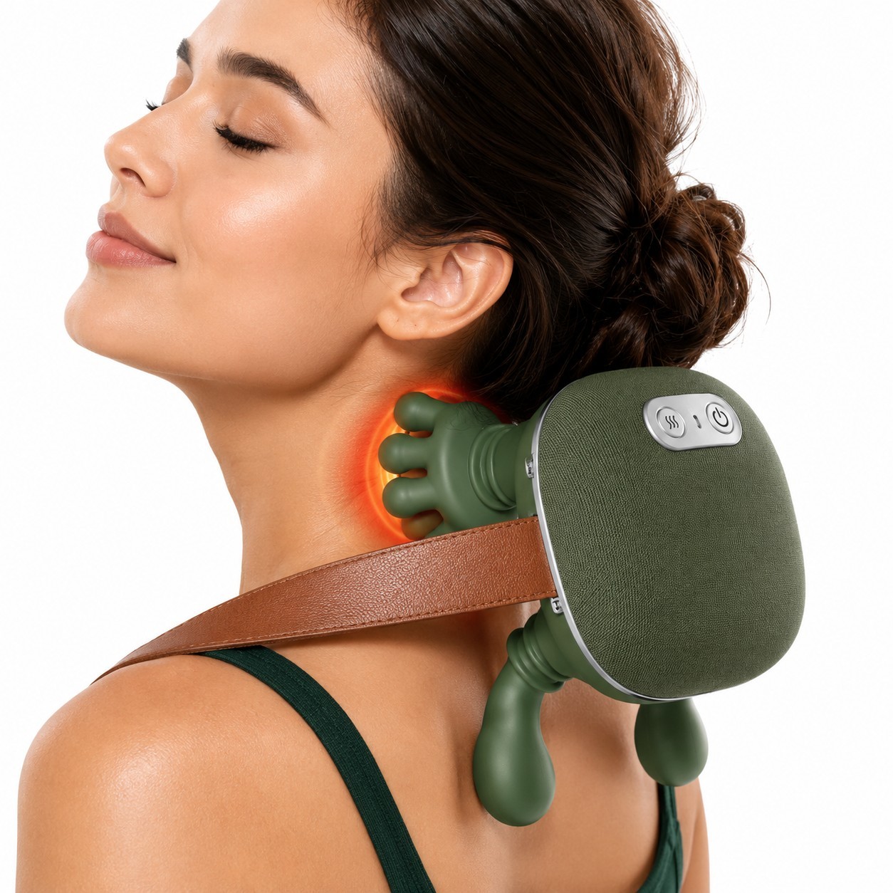 The Handiva Massager with Heat Neck Massagers Deep Tissue 3D Kneading Shiatsu US