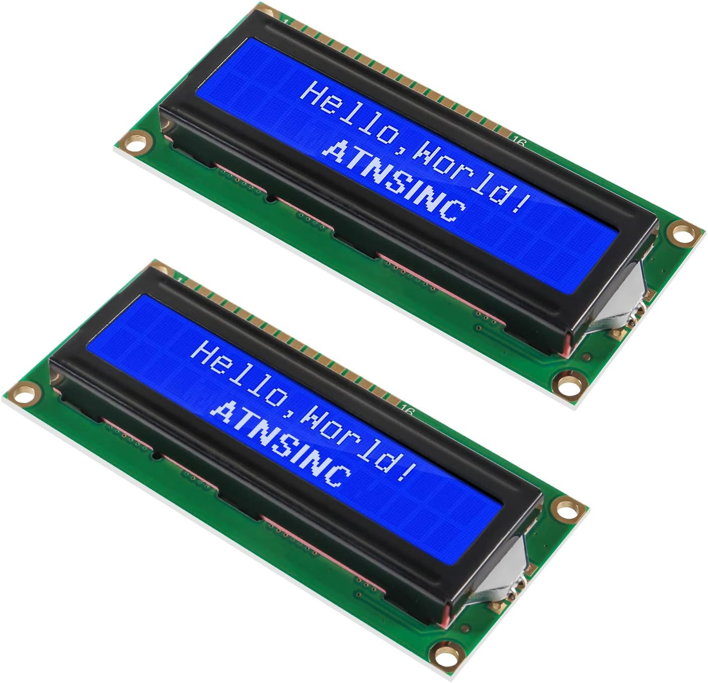 4-Pack 1602 LCD Display Module I2C Blue Screen Backlight 16X2 Character IIC Seri