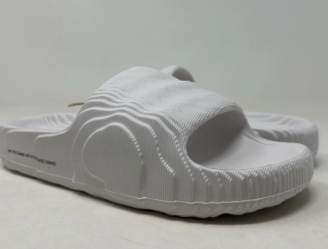 Adidas Adilette 22 Slides “Crystal White” 2022 Yeezy Topograph- HQ4672