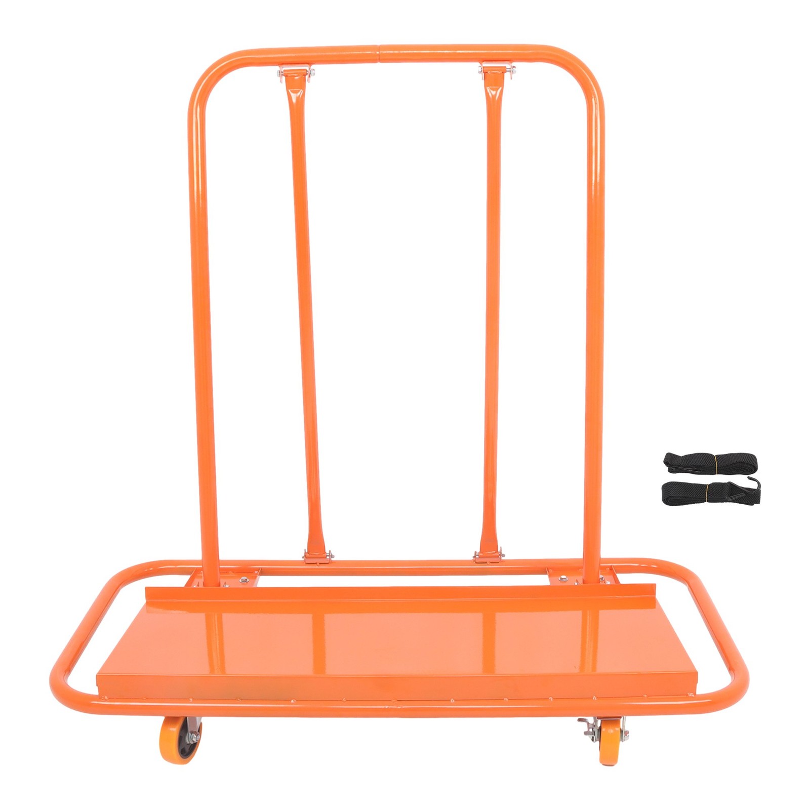 Heavy Duty Drywall Sheet Cart with Safety Belts, 3000 LBS Steel Panel Dolly