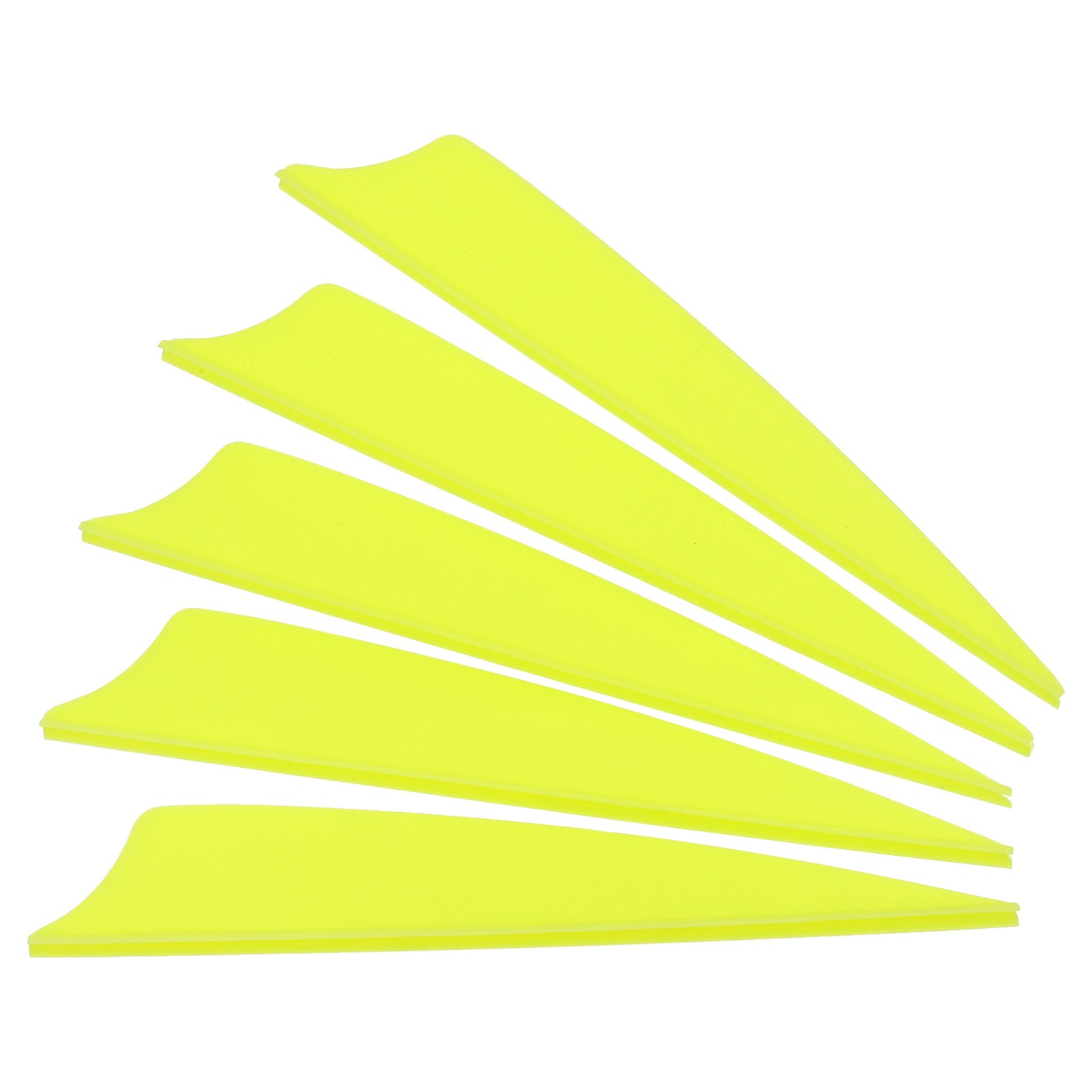 50pcs Arrows Vanes 4 Inch Archery Fletching Arrow Fletch Wing Shied Cut, Yellow
