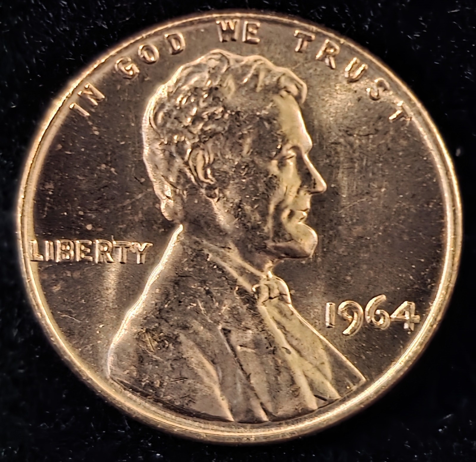 1964 P Lincoln Memorial Cent in GEM BU Red From Original US Mint Bag