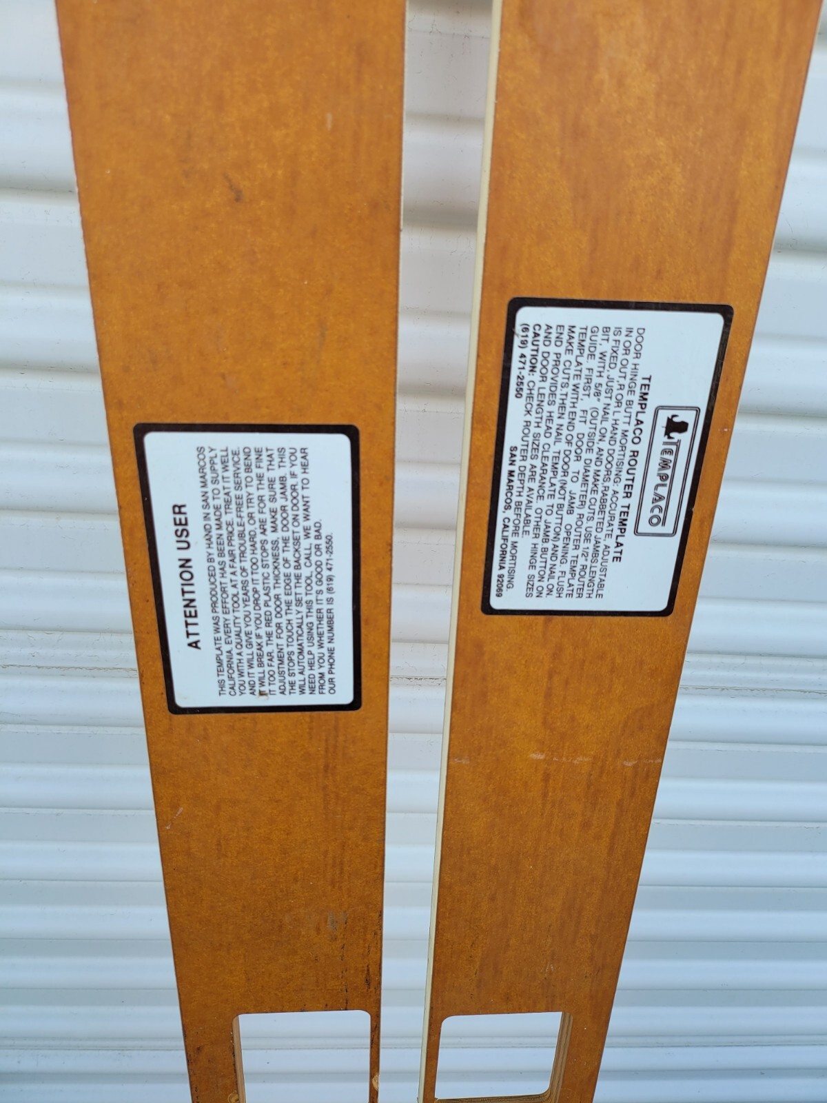 production hinge template