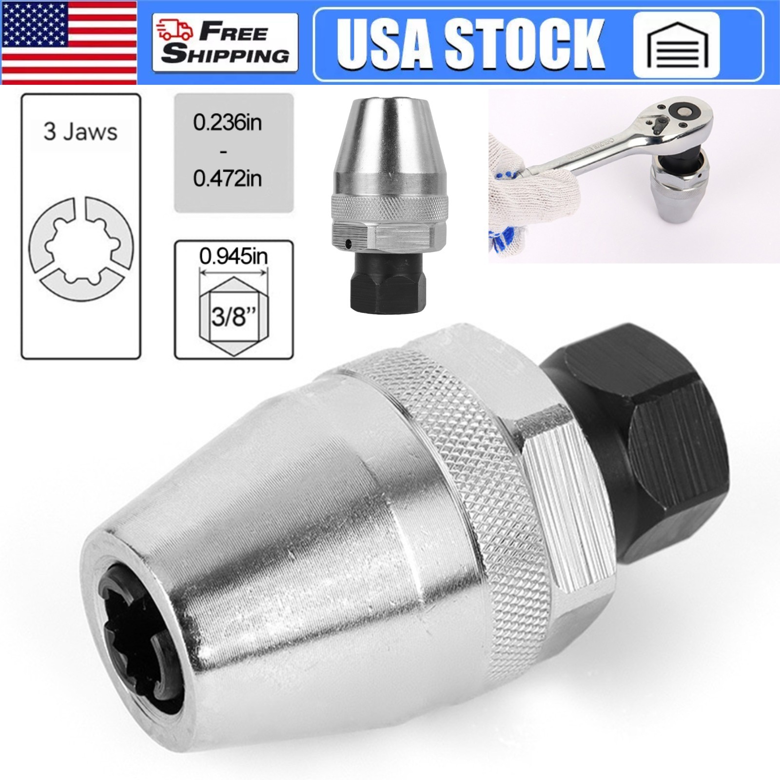 Broken Thread Stud Extractor Tool Damaged Nut Threading Bolt Head Socket Remover