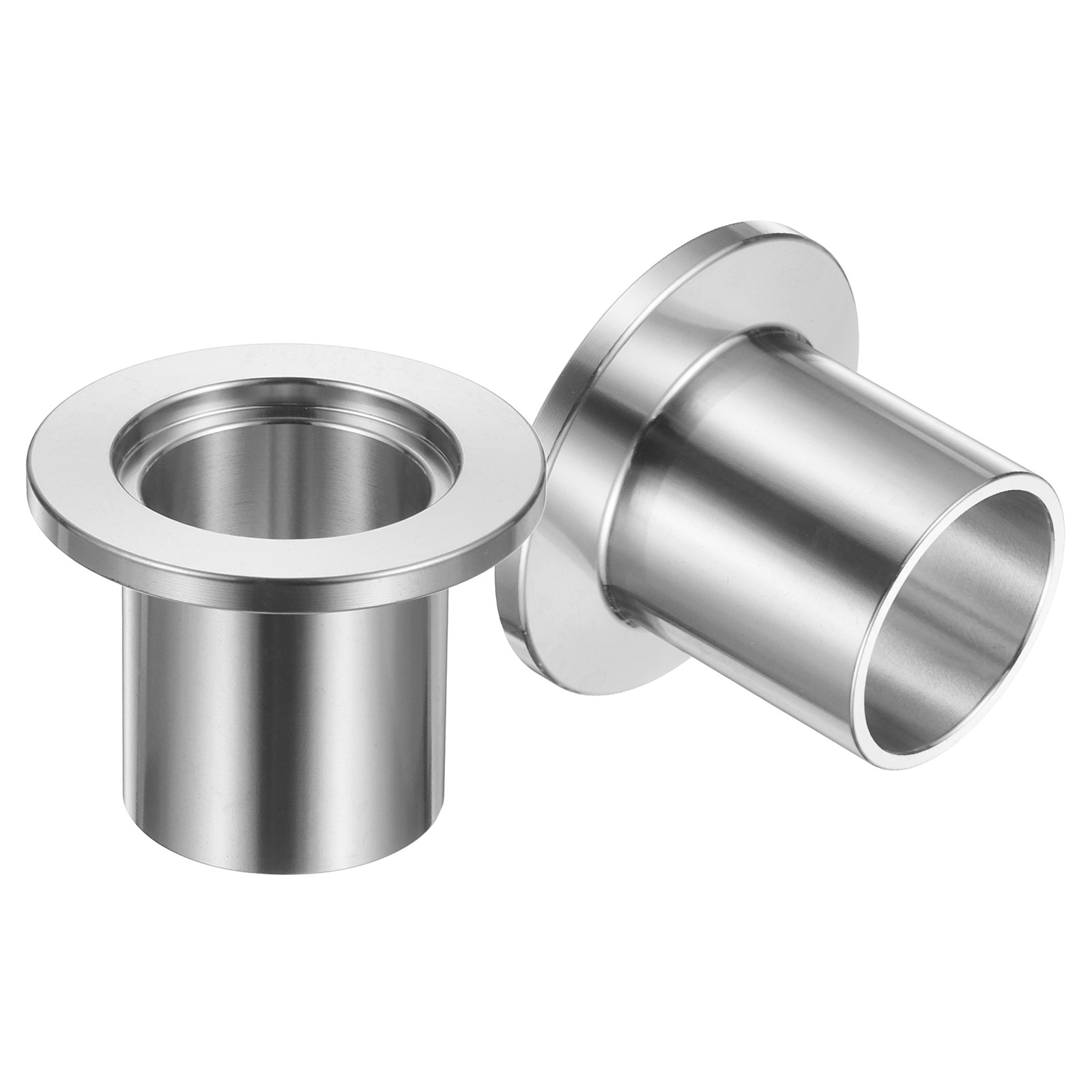 2Pcs KF25 Half Nipple Vacuum, 30mm x 25.4mm Stainless Steel Weld Flange Fitting