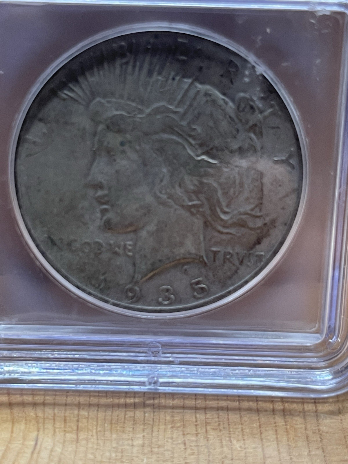 ICG Genuine 1935-S Silver Peace Dollar