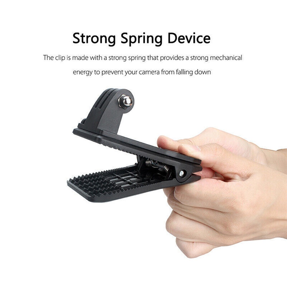 Action Camera 360° Rotation Backpack Hat Clip Clamp Mount For GoPro SJCAM EKEN d