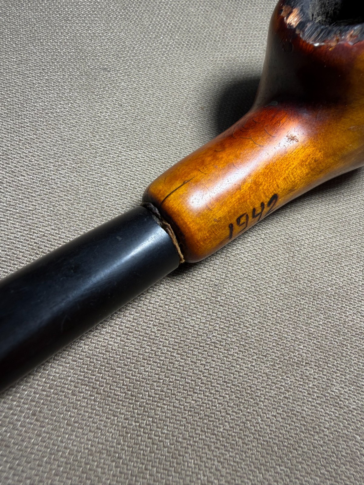 WW2. German officer's pipe. WWII.