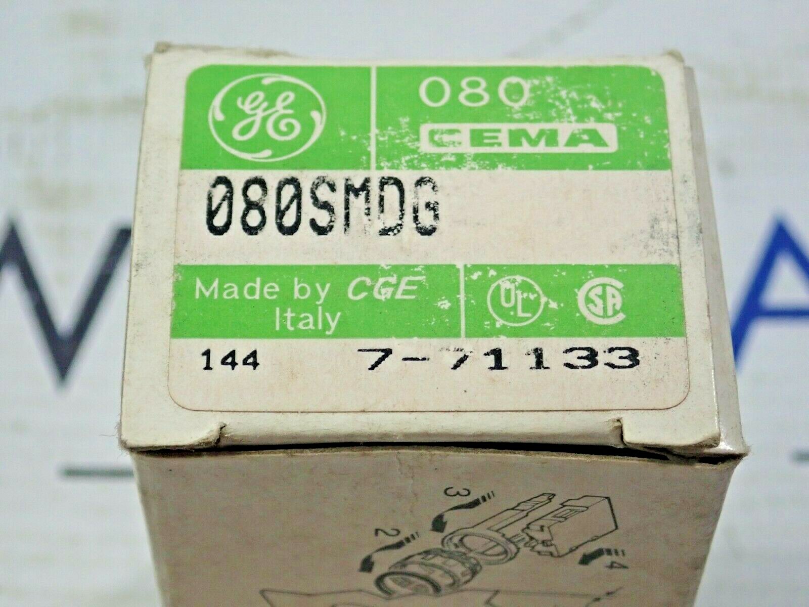 GE 080SMDG Selector Switch  Knob 2 Position yellow